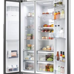 Hladilnik HAIER HSW59F18EIMM, 177,5 cm, E, 601 l, SBS, Inox