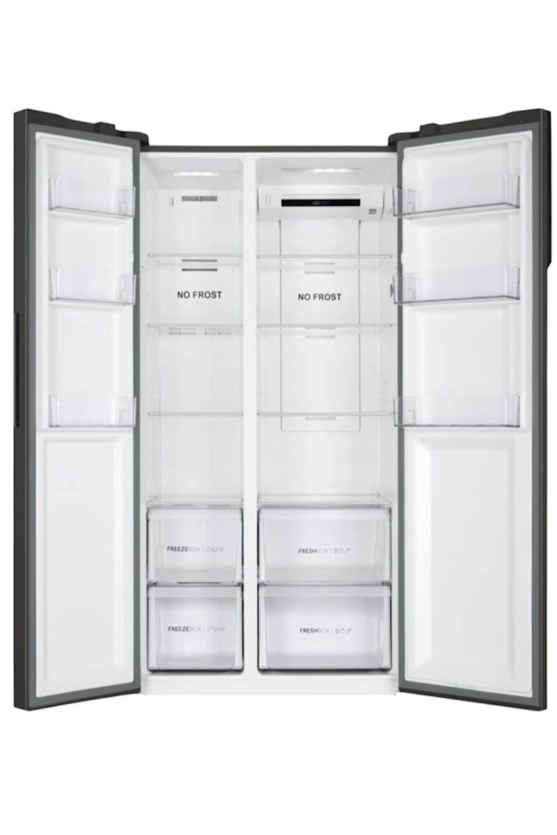 Hladilnik HAIER HSR3918ENPB, 177,5 cm, E, 528 l, SBS, Črna