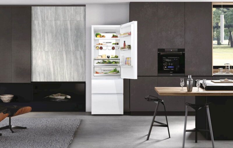Hladilnik HAIER HTW7720DNGW, 200,6 cm, D, 483 l, French Door, bela steklo