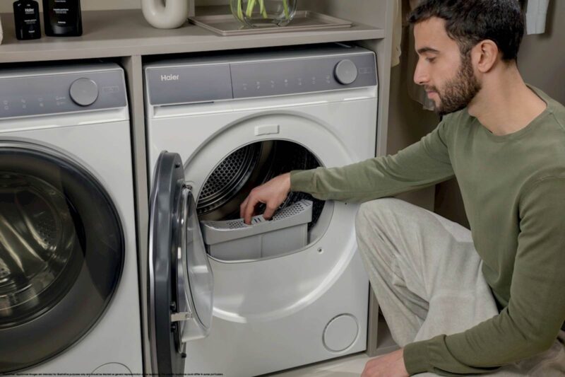 Sušilni stroj HAIER HD80-C367U1-S, 8 kg, C