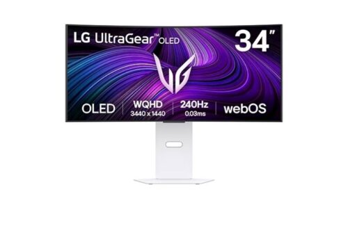Monitor LG 34 OLED 34GX90SA-W UltraGear ukrivljen, 3440x1440, 2x HDMI, DP, USB-C, 240 Hz, bel Monitor LG 34 OLED 34GX90SA-W UltraGear ukrivljen, 3440x1440, 2x HDMI, DP, USB-C, 240 Hz, bel