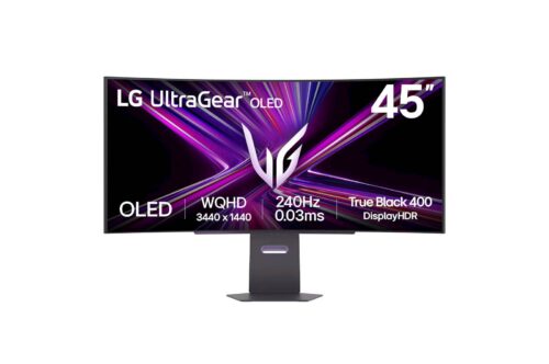 Monitor LG 44,5 OLED 45GX900A-B UltraGear ukrivljen, 3440x1440, 2x HDMI, DP, USB-C, 240 Hz