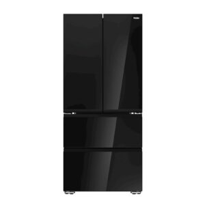 Hladilnik HAIER HFKR7819DNGB, 190 cm, E, 468 l, French Door, črna na steklu Hladilnik HAIER HFKR7819DNGB, 190 cm, E, 468 l, French Door, črna na steklu