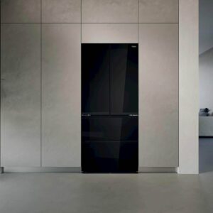 Hladilnik HAIER HFKR7819DNGB, 190 cm, E, 468 l, French Door, črna na steklu