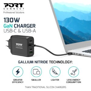 NAPAJALNIK PORT C PD 100W GAN +  KABEL 2M 130 W