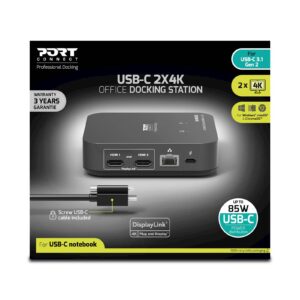 Univerzalna polnilna postaja PORT USB-C 2x4K