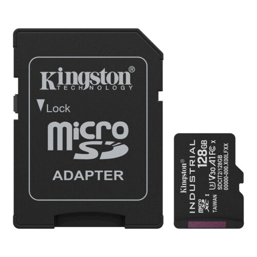 SDXC Kingston micro 128GB Industrial, 100/80MB/s, Class 10, UHS-I, U3, V30, A1