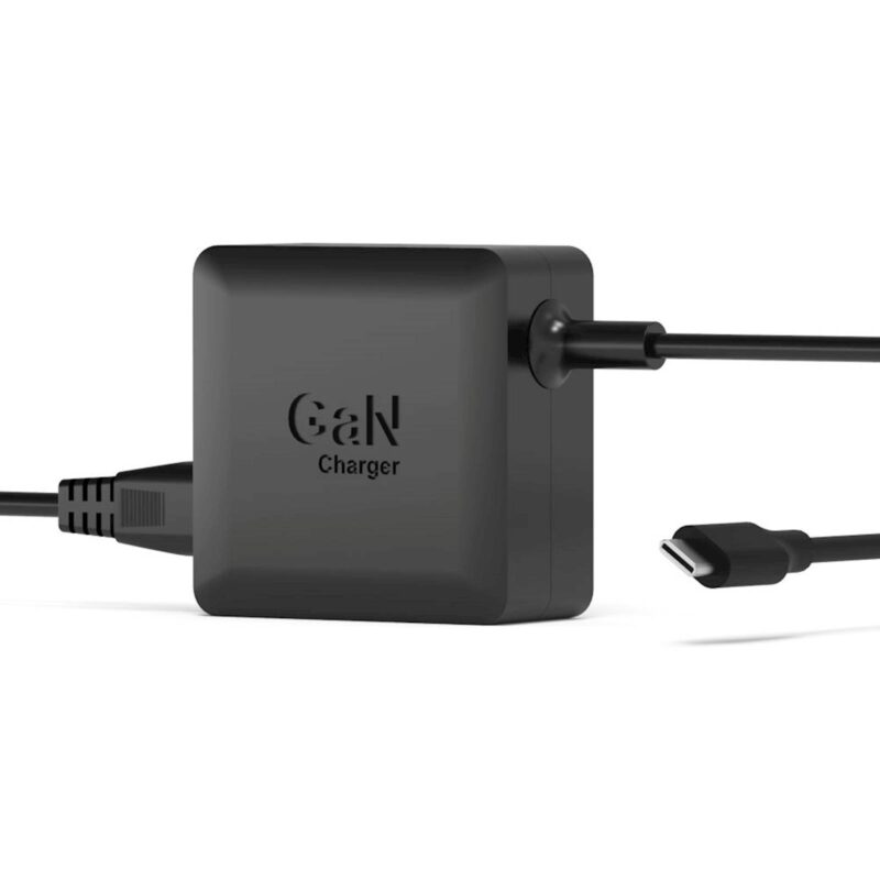 Napajalnik Port GaN 65W, Tip C, AC kabel EU
