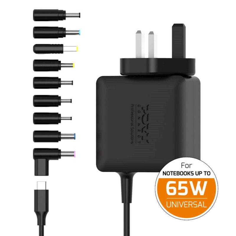 Napajalnik PORT GaN 65W plug in univerzalni EU