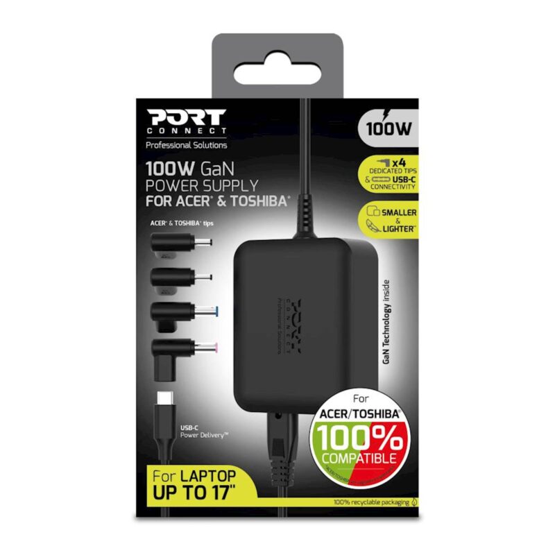Napajalnik PORT GaN 100W / Acer, Toshiba EU