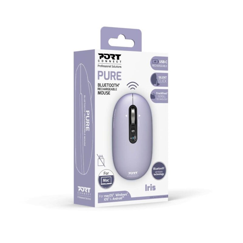Miška  PORT Bluetooth Pure Mac Iris