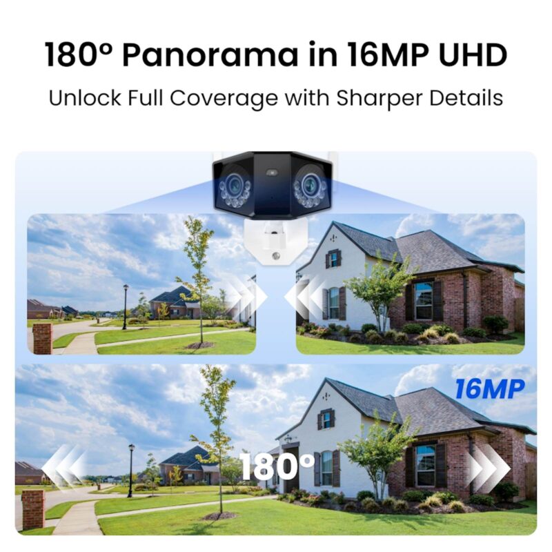 Reolink IP Kamera  DUO serija W750 16MP, 4K, dvojna leča Panorama 180 stopinj, IP67