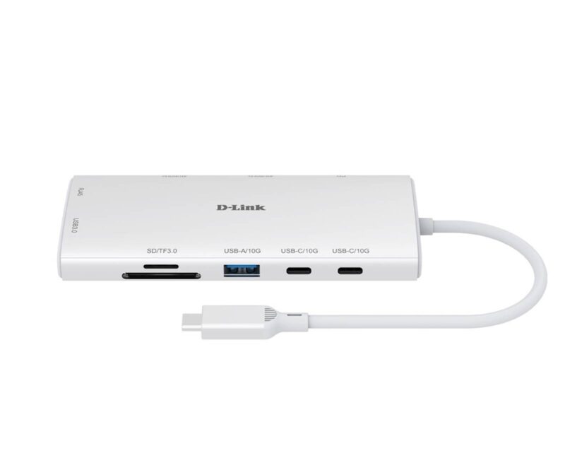 D-LINK DUP-A010 10 v1 USB razdelilec, 2x Hdmi, LAN, USB, MicroSD/SD, USB-C...