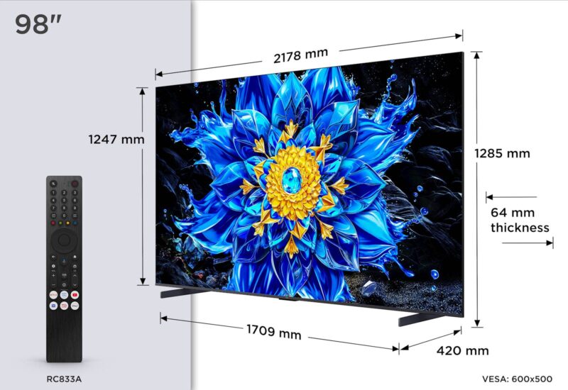 TCL 98 Premium QD-Mini LED TV 98P8L