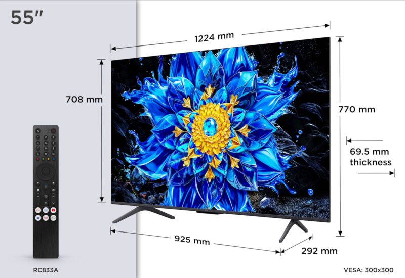 TCL 55 Premium QD-Mini LED TV 55P8L