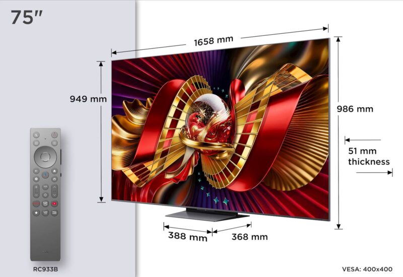 TCL 75 PREMIUM SQD-Mini LED TV 75C8L