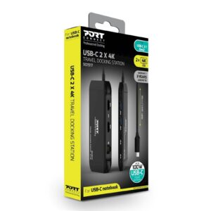POLNILNA POSTAJA PORT TIP C TRAVEL 2X4K PD 100W (HDMI 2x)