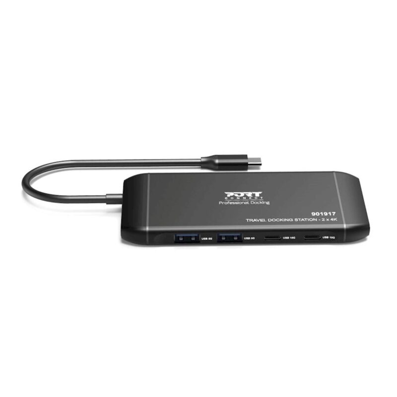 POLNILNA POSTAJA PORT TIP C TRAVEL 2X4K PD 100W (HDMI 2x)