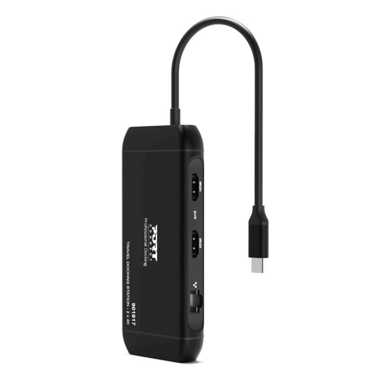 POLNILNA POSTAJA PORT TIP C TRAVEL 2X4K PD 100W (HDMI 2x)
