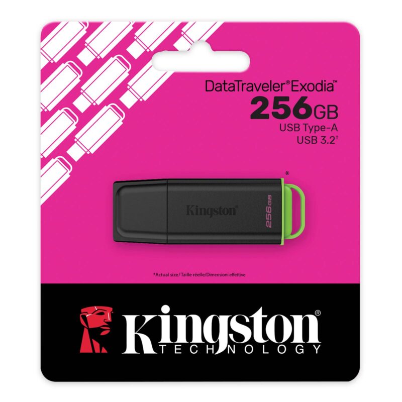 USB disk Kingston 256GB DT Exodia, 3.2 Gen 1, pokrovček