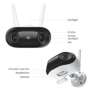 Reolink IP Kamera Elite Series W740, 8MP, 4K, vidno polje 180°, 24/7 snemanje, 30m IR, Ai zaznavanje