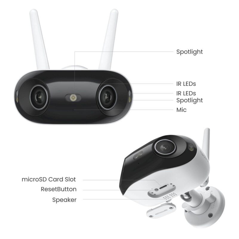 Reolink IP Kamera Elite Series W740, 8MP, 4K, vidno polje 180°, 24/7 snemanje, 30m IR, Ai zaznavanje
