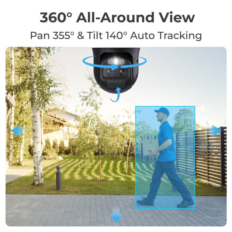 Reolink IP Kamera Trackmix Serija G770+SP2 4K, 8MP, 4G LTE, Samodejno sledenje, Baterijska