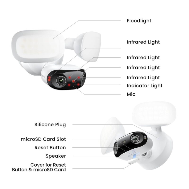 Reolink Ip Kamera Floodlight Elite PRO F760P, 16MP, 4K, vidni kot 180°, Reflektor 2800 lumnov, Ai Reolink Ip Kamera Floodlight Elite PRO F760P, 16MP, 4K, vidni kot 180°, Reflektor 2800 lumnov, Ai