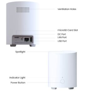 Reolink Home Hub 1 Lite, podpora do 8 kamer, Ai podpora, 2,4 GHz/5 GHz Wi-FI