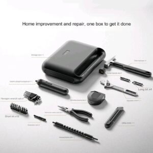 Xiaomi Mija Tool kit, Električni izvijač, kladivo, nastavljiv ključ, klešče, merilni trak, olfa nož