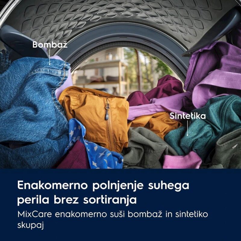 Sušilni stroj Electrolux EW6D98BEE, 8 kg, toplotna črpalka Sušilni stroj Electrolux EW6D98BEE, 8 kg, toplotna črpalka