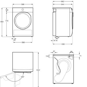 Sušilni stroj Electrolux EW6D98BEE, 8 kg, toplotna črpalka Sušilni stroj Electrolux EW6D98BEE, 8 kg, toplotna črpalka