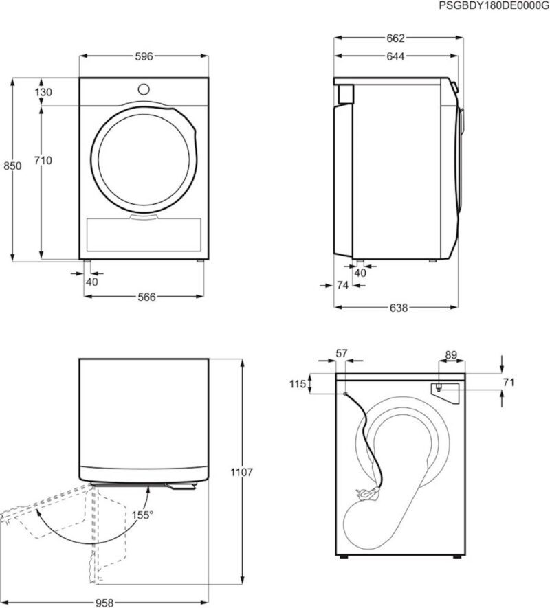 Sušilni stroj Electrolux EW6D98BEE, 8 kg, toplotna črpalka Sušilni stroj Electrolux EW6D98BEE, 8 kg, toplotna črpalka