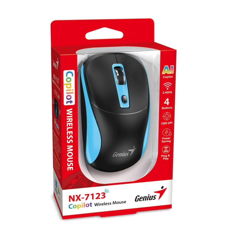 Miška Genius Copilot NX-7123 modra
