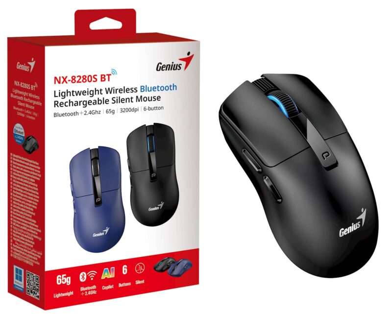 Miška Genius NX-8280S AI Bluetooth,črna