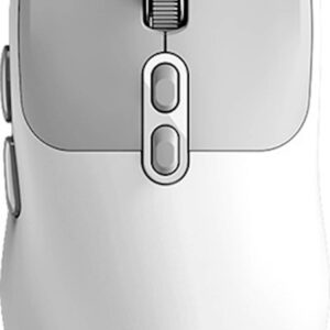 Miška Genius NX-8080S AI, BT in brezžična, bela/siva