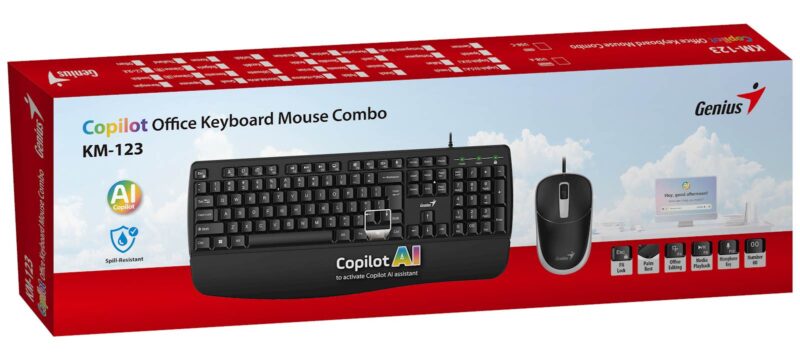 Tipkovnica Genius KB-123,PR,AI,BLK,SER,USB