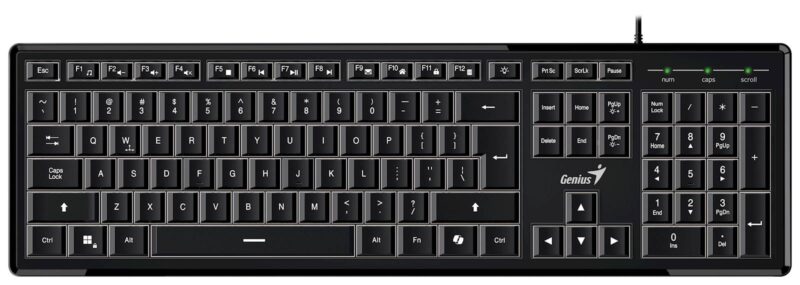 Tipkovnica Genius SlimStar 820,AI,BLK,SER,!USB