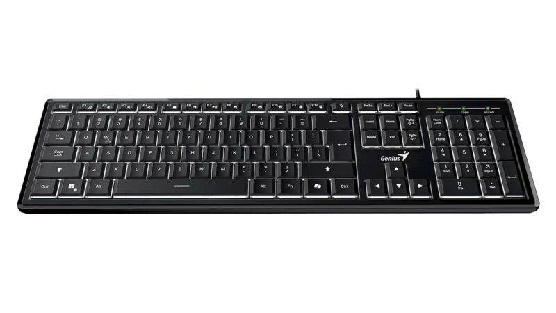Tipkovnica Genius SlimStar 820,AI,BLK,SER,!USB