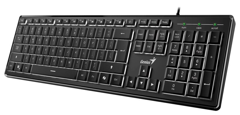 Tipkovnica Genius SlimStar 820,AI,BLK,SER,!USB