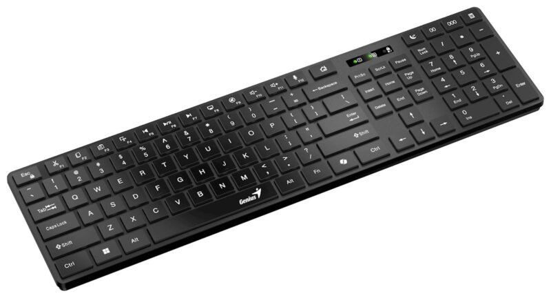 Tipkovnica Genius SlimStar 7250BT,AI,SER,BLK,BT+2.4GHZ,KB