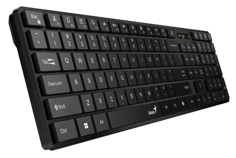 Tipkovnica Genius SlimStar 7250BT,AI,SER,BLK,BT+2.4GHZ,KB