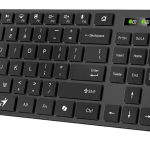 Tipkovnica Genius SlimStar 7250BT,AI,SER,BLK,BT+2.4GHZ,KB