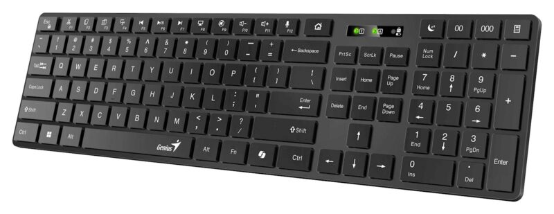 Tipkovnica Genius SlimStar 7250BT,AI,SER,BLK,BT+2.4GHZ,KB