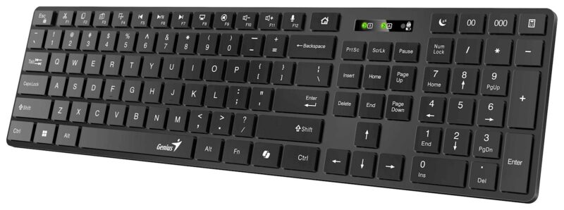 Tipkovnica Genius SlimStar 8250,AI,BLK,SER,BT+2.4GHZ