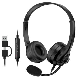Slušalke Genius HS-235U AI,Black,USB A+C