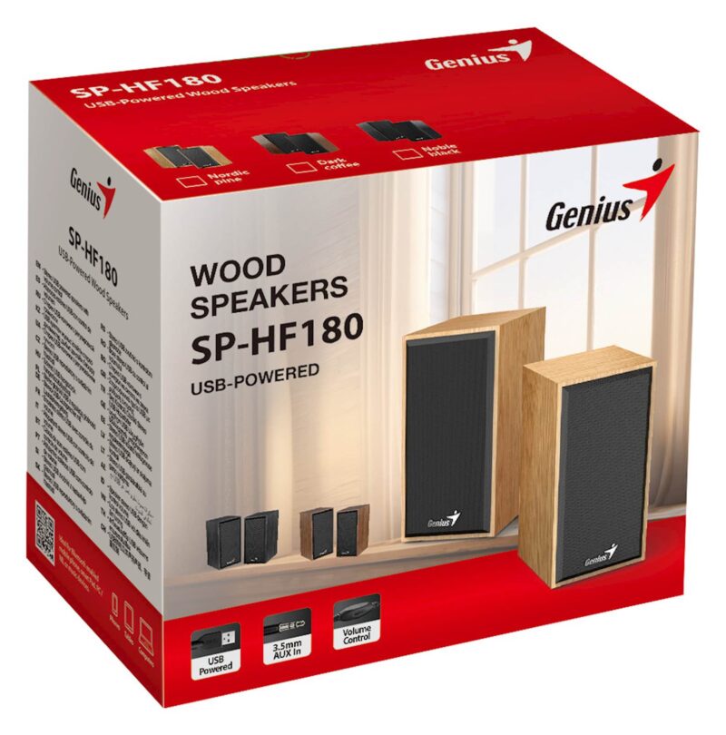 Zvočniki genius SP-HF180,leseni,USB
