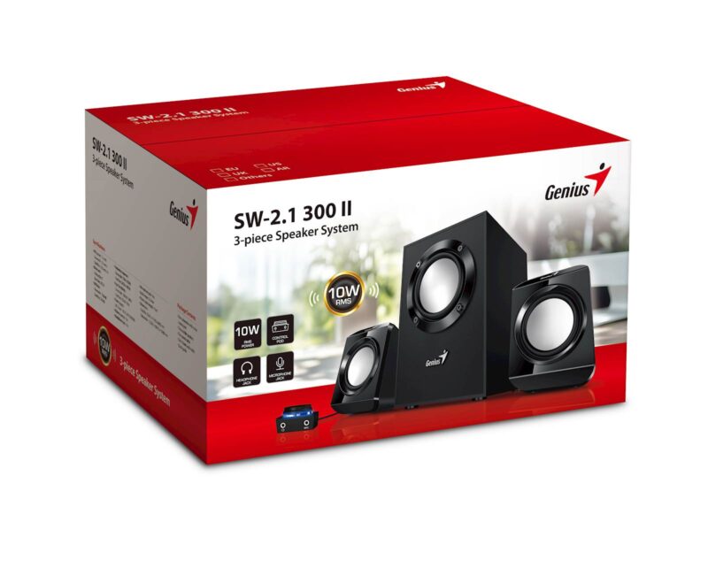 Zvočniki Genius SW-2.1 300 II,Black,EU,100-240V