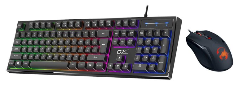 Miška + tipkovnica Genius Gaming Scorpion KM-GX6,BLK,SER,USB