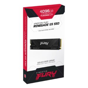 SSD Kingston M.2 PCIe NVMe 4096GB FURY Renegade G5, 14.800/14.000MB/s, 5.0 x4